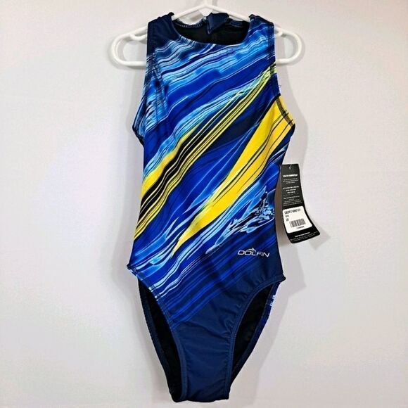 Dolphin Girls Swimsuit NWT - Picture 1 of 11